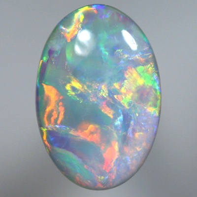 SOLID SEMI BLACK OPAL Very pretty, rolling flashes of full on colour